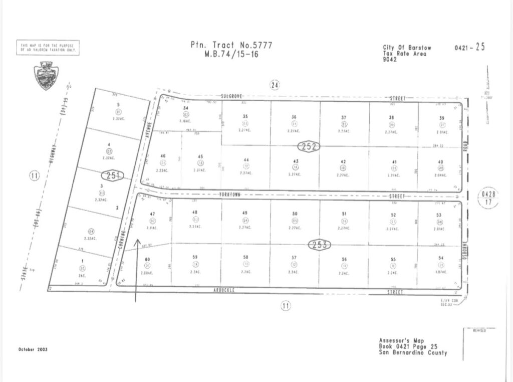 TRUST SALE – BARSTOW – THURSDAY, JULY 16 @ 10:00 A.M.